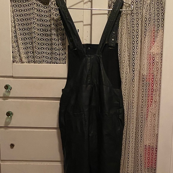 Free People Mod Moto Overalls - Vegan Leather - Picture 8 of 11